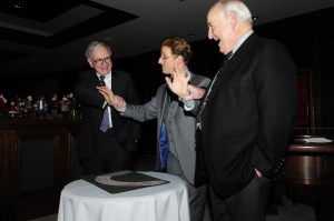 In addition to performing for Warren Buffet (pictured above), Cohen's star audience members include the Crown Prince of Saudi Arabia and the Queen of Morocco. 