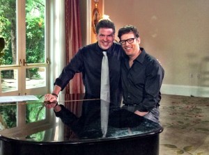 Above, with Harry Connick, Jr.