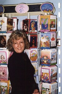 Some companies that Louden works with send her copies of her published product. "I’m like a kid at Christmas," she says.